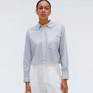 Everlane Silky Cotton Way Short Shirt XXS